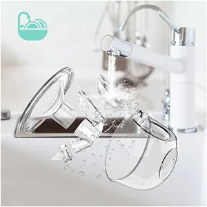 Milk pump electrically portable electrical milk pump double-handed rechargeable milk pump with noise and memory function 3 modes and 30 steps suck 2pack-green-C green - elektrische milchpumpe