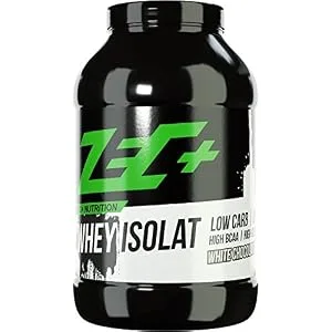 Zec+ Nutrition Whey Isolate 2500 g White Chocolate Low-fat protein powder made from pure whey protein chocolate 2.5 kg (1 pack) - Whey Isolat Eiweißpulver Protein-Pulver Protein Shake Eiweiss Shake BCAA Muskelaufbau Whey Pulver