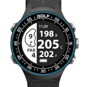 Golf clock par.4 GPS distance meters of Rocketgolf - simple and simple - golf function 38 000+ golf courses distance obstacle pedometer free updates - rocketgolf golfuhr par4 golfmodus