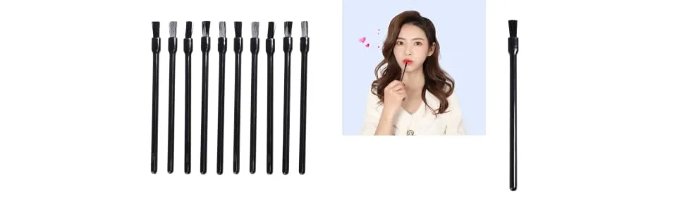 Frcolor 100pcs Disposable Lip Lipstick Gloss Wands Applicator Makeup Cosmetic Brush - product information 3