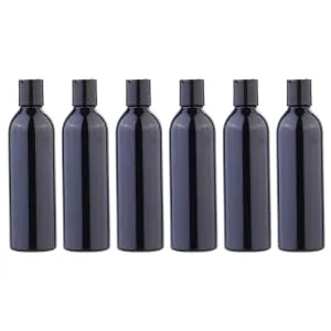 Beaupretty 6Pcs 250Ml Squeeze Bottles Plastic Bottles Press Lid Travel Bottles Portable Empty Lotion Cosmetic Bottles (Black) - product information 3