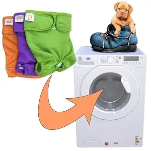 PETTING IS CARING Washable and Reusable Dog Diapers Male 3 Pack M EXCLUSIVE DESIGN - product information 3
