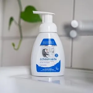 Paediprotect foam soap children adults 240 ml perfume-free & moisturizing with aloe vera cleaning pH-neutral vegan hand soap 240 ml (1 Pack) - Schaumseife