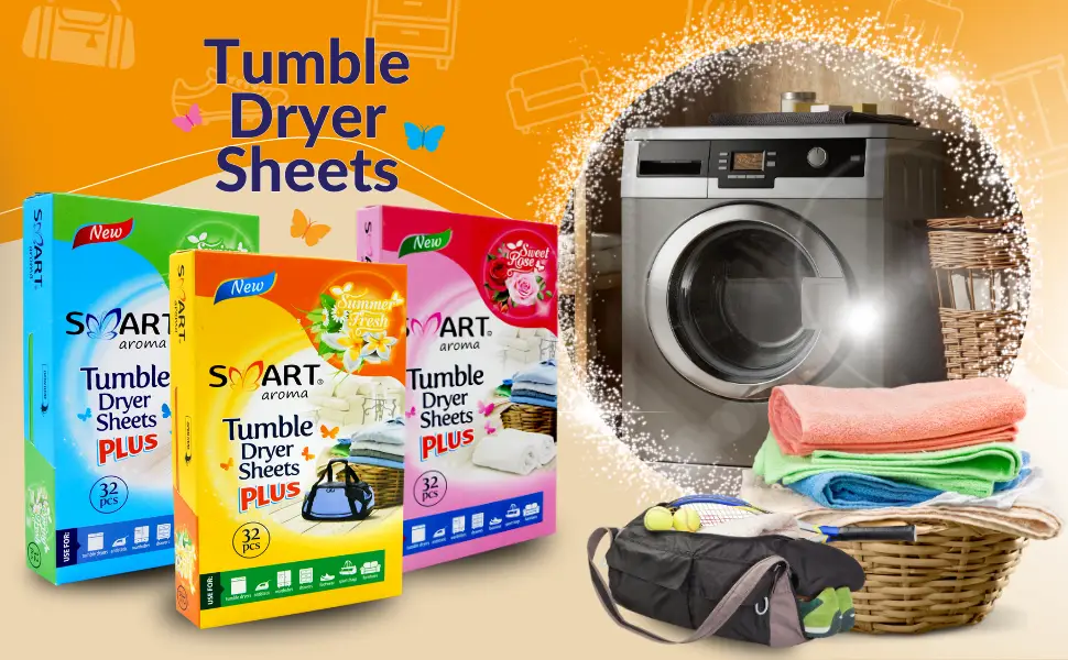 Smart aroma tumble dryer towels - makes the fabrics softer - give a long -lasting and fresh fragrance - make ironing (Spring Fresh 32 pieces) Spring Fresh 32 pieces (1 Pack) - SMART aroma tumble dryer sheets