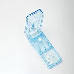 Geeker chip tray divider pill divider medication divider for large and small tablets medication divider with storage subject pills share exactly (blue) 1pack (blue) - product information 3