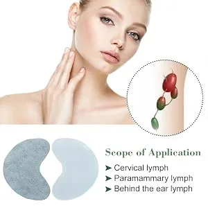 Lymph care patch armpit lymph care patch herbal lymph care plaster neck anti-swelling lymphatic detoxification pavement sticker chest lymph nodes pavement pads help 12 pieces (1 Pack) - product information 3