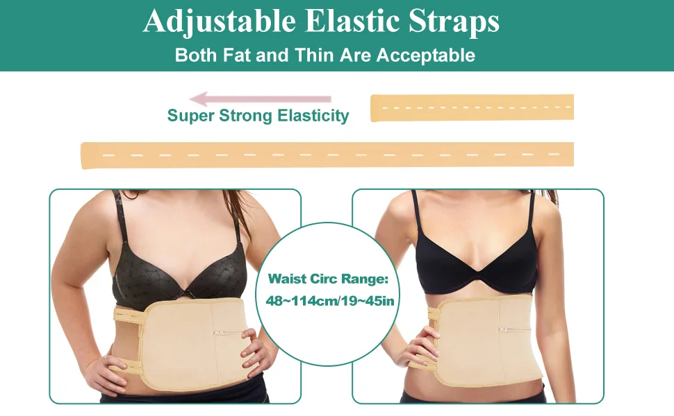 Castor Oil Pack Wrap adjustable reusable waist khaki organic castor oil pack kit with zipper bag (castor oil does not include) - castor oil pack wrap