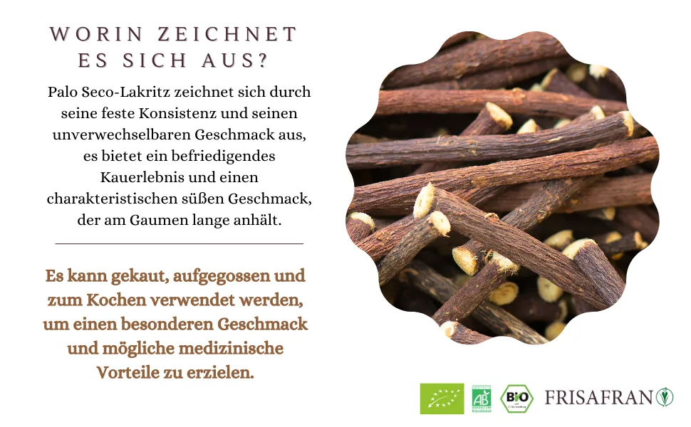 FRISAFRAN - Organic Dry Liquorice Stick (50Gr) 50 g (1 pack) - rega 3
