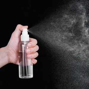 Spray Bottle Transparent Empty Fine Mist Spray Bottle Travel Atomizer Bottles 100ml 1 Pack (1 x 4 Pieces) Black + White - Fein Sprühen