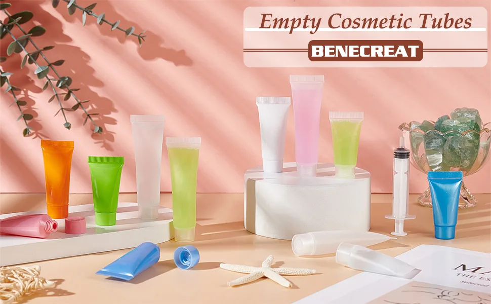 BENECREAT 30PACK 5ML Transparent empty PLUTIONS FULLATIONS SWITCH PACKING POLLING SPORT MINI Empty Cosmetics Container for DIY LIP Gloss Rohr Corper Lotion Cosmetics Shampoo Shower Geans Cleeans Ready - product information 2