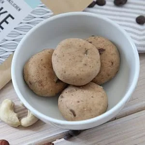 Cookie Dough Nomnoms |Creamy nutmus protein-bites-organic vegan with organic erythritan-protein bar alternative cookie-dough bigpack (15 bits) - bites