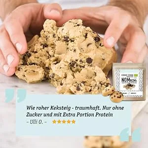 Cookie Dough Nomnoms |Creamy nutmus protein-bites-organic vegan with organic erythritan-protein bar alternative cookie-dough bigpack (15 bits) - product information 7