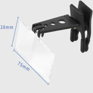 Glasses magnifying glass - 1.5x 2.5x 3.5x magnifying case for attaching glasses magnifying glass magnifying glass for fly tying reading hobby crafts - product information 3