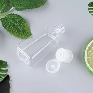 Soujoy 40 pieces of empty plastic bottles 60 ml transparent refillable with folding lock and 8 transfer lids convincable portable for shampoo lotions creams - product information 8