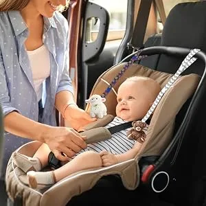 Strap Toy Strap Holder Toy Holder Pram Strap Protable PP Anti Drop Toy Adjustable Strap Clip Belt Holder (8 Pack) - Verwendung für Autositze