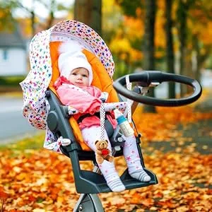 Strap Toy Strap Holder Toy Holder Pram Strap Protable PP Anti Drop Toy Adjustable Strap Clip Belt Holder (8 Pack) - wiederverwendbarer Kinderwagen Gürtel