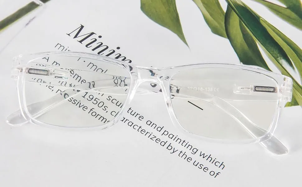 Kokobin 5 Pack Reading glasses Blue light filter Computer glasses spring hinge reading glasses for women men glare protection filter light glasses (5 pieces 1 diopters) 5 pieces 1.0 diopters - quadratische Lesebrille, Herren-Lesebrille, Lesebrille, Damen-Lesebrille 2.0 Blaulichtfilter
