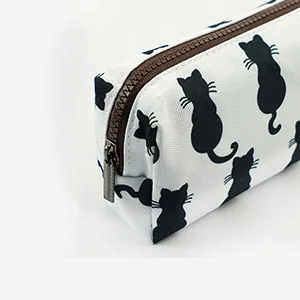 Bag with black cats back to school teacher gift pencil case make-up bag cosmetic bag - Katze