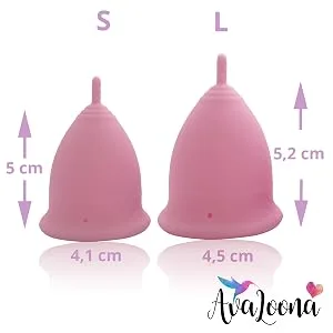 Avaloona menstrual cup cleaning cup foldable - sterilization cup for storage and cleaning (purple) 1 piece (1 -pack) cleaning cup - Wie finde ich die richtige Größe?