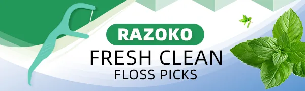 Dental Floss Picks | Toothpicks Extra Strong Flosser Pick Fresh Mint Flavor 75 Dental Floss Picks 3 Pack - product information 1