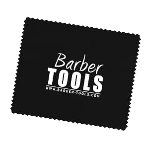 BARBER TOOLS Razor with box and 5 razor blades + alum stone + polishing cloth + case - chiffon de polissage
