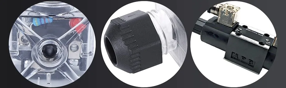 5PCs plug waterproof dust sealing electrical plug transparently with a light non -wired DC for solenoid valve (12V) - 12v stecker wasserdicht