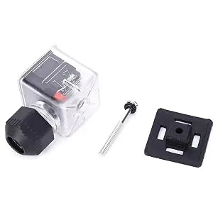 5PCs plug waterproof dust sealing electrical plug transparently with a light non -wired DC for solenoid valve (12V) - stecker 230v