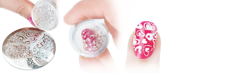 Biutee Nail Stamper Kit 12 Pcs Nail Art Plate+1pcs Nail Stamp Silicone + 1 Scraper +1 Pcs Bag for Plate - Anleitung