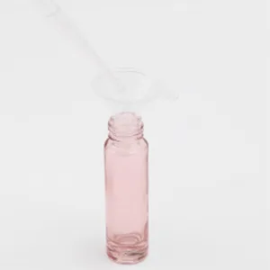 Pxyelec 14 pieces 10 ml roll on glass bottles refillable rollon bottles for oils fragrances cosmetics massages pink - Rollerball-Flasche