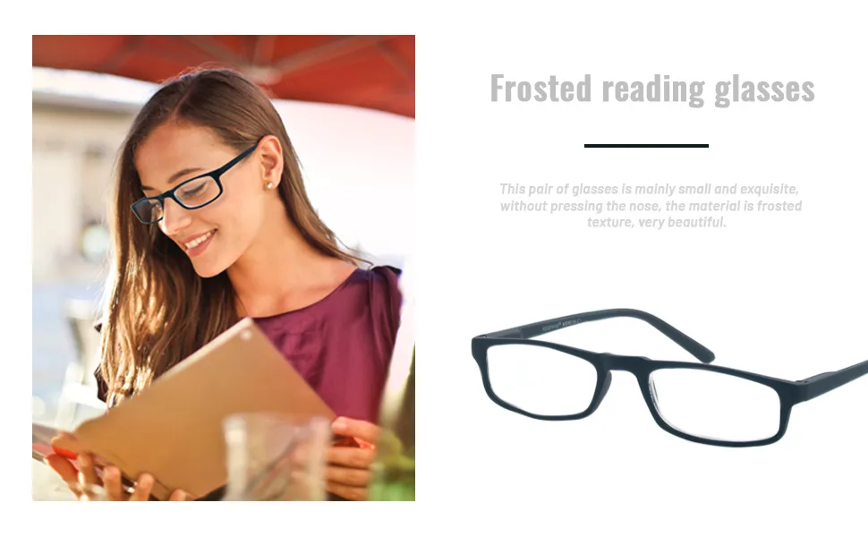 4 Pack reading glasses 2.5 men/women good glasses high quality comfortable rectangular great reading aid for men and women +2.50 mixed color - product information 2