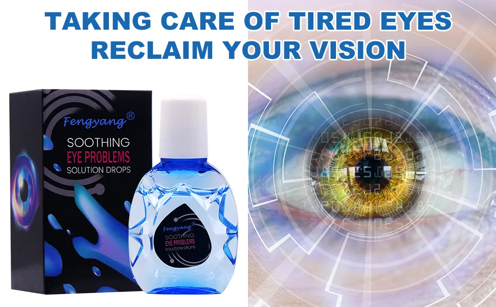 Fengyang 2PCs Eye drops treatment eye problems Solution drops eye drops against dry eyes eye problems solution drops relieves and treats wound effectively - summary