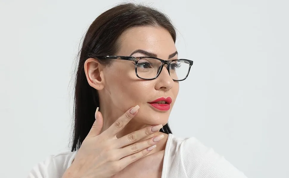 Kokobin 3-pack Reading glasses Blue light filter men women glasses feather hilbanery reading aid. - Anti-blue Lesebrille, Damen Lesebrille 2,0, Lesebrille, Herren Lesebrille