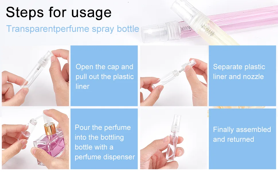BENECREAT 24 Pack 10ml (0.34oz) Removable and reusable manure mini sprow bottles. - product information 3