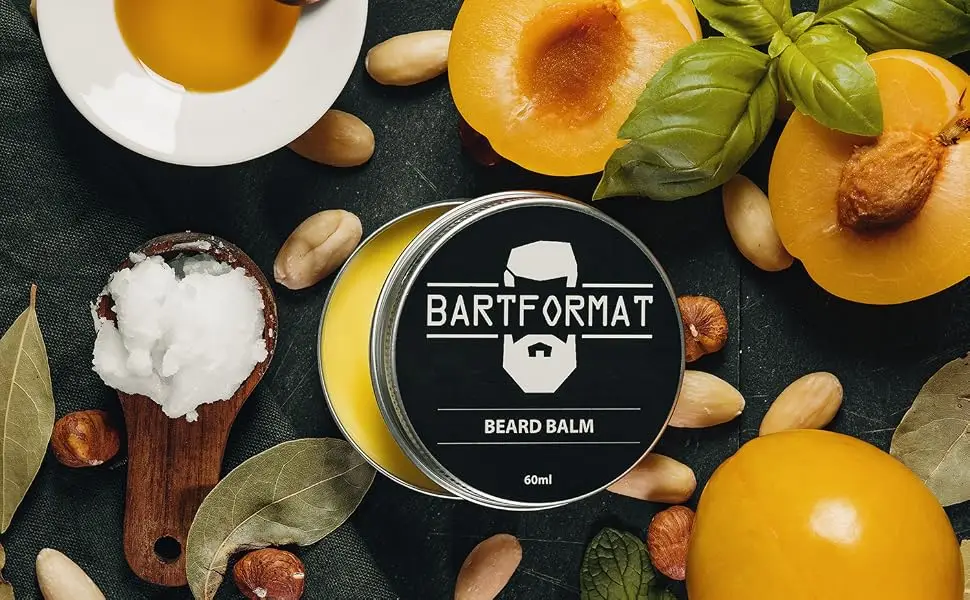 BARTFORMAT - Beard balm | Beard balm with shea butter apricot jojoba and argan oil for smooth beard hair and beard care - Balsam
