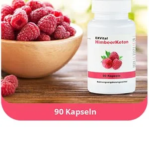 Exvital Raspberry Ketone 90 capsules in premium quality 100% pure ketone high dosage 1 pack (1x 45g) - DVFDGV