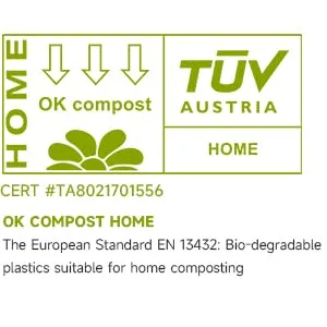 GREFUSION BIOM TOPE 6 liter x 150 compostable organic garbage bag 6L/10L/30L degradable compost bag 6 liter flat top 150 pieces (1 Pack) - GreFusion Bio Müllbeutel