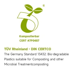 GREFUSION BIOM TOPE 6 liter x 150 compostable organic garbage bag 6L/10L/30L degradable compost bag 6 liter flat top 150 pieces (1 Pack) - GreFusion Bio Müllbeutel