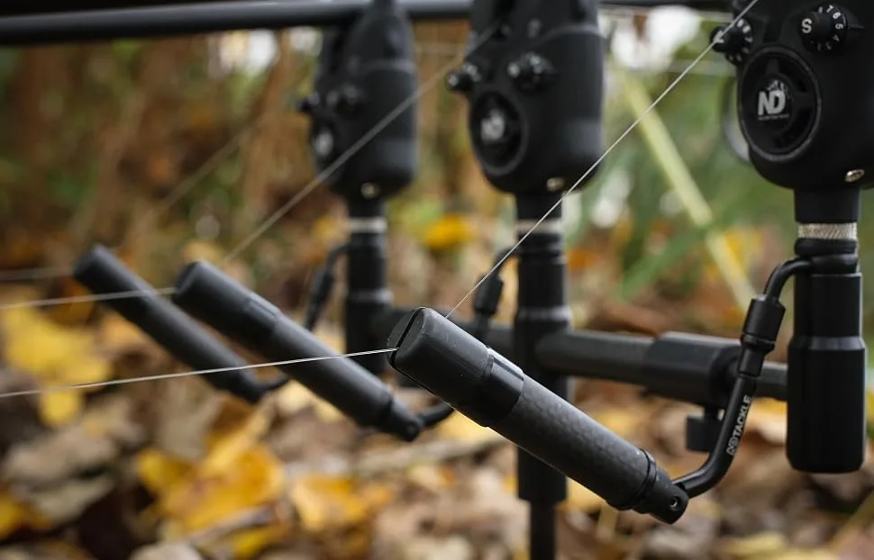 New Direction Tackle T10s Spring Bite Indicator made of real carbon | Fall bite indicator Swinger Bobbin | Hardcase and accessories - T10 Fallbissanzeiger