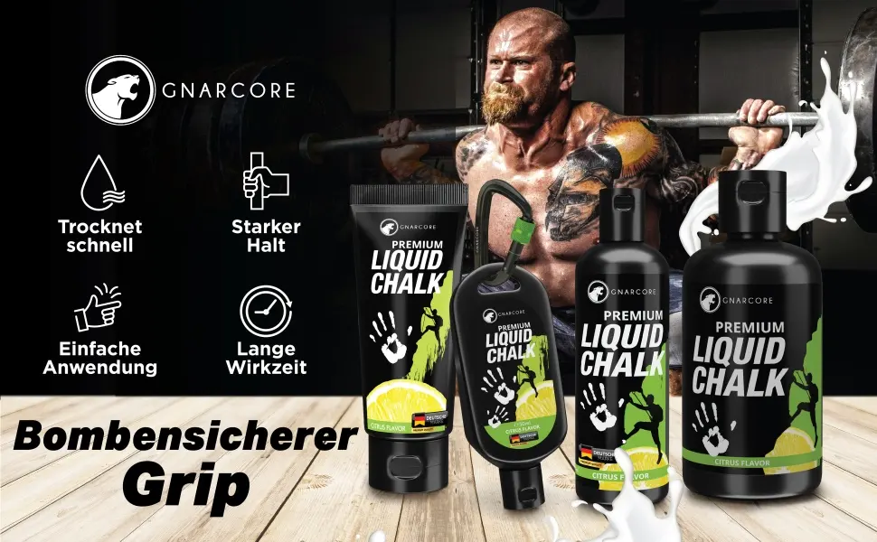 GNARCORE Liquid Chalk 50ml / 100ml / 200ml - Liquid chalk for extreme grip when climbing & bouldering - Magnesia with pleasant fragrance - long stop without dusting / lubrication 50 ml - 2 packs - liquid chalk chalk klettern flüssigkreide magnesia liquid chalk gym boulder chalk magnesium klettern