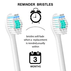 Yanban 4-pack replacement toothbrush heads for Philips electric toothbrush compatible with for essence for elite for Xtreme for Advanced and Cleancare - product information 8