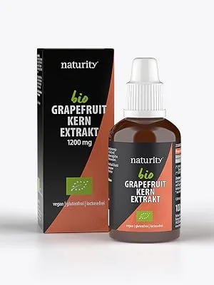 Naturity organic grapefruit kernel extract 1200 mg bioflavonoids/100 ml certified organic quality vegan and in Germany to apply easy and clean 100 ml (1 Pack) - Naturity bio Grapefruitkernextrakt