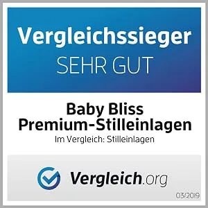 Baby bliss bamboo still inserts washable (14-pack) contoured ultra-suction strong leak-proof extra soft subtle durable (white/beige 12cm) 12cm white/beige - Vergleichssieger sehr gut testsieger