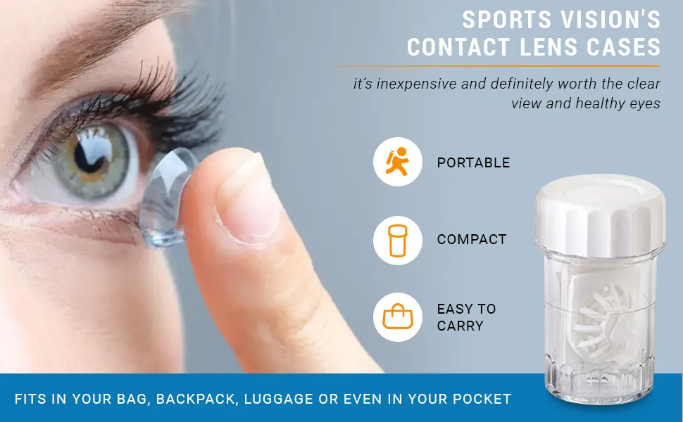 Sports Vision's Contact Lens Case - Common Type Barrel 10 Pack CE Marked and FDA Approved - img8