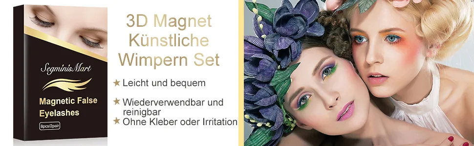 Magnetic Eyelashes 3D Reusable Magnets Eyelashes Reusable False Eyelashes Soft and Comfortable with Stainless Eyelash Tweezers 8Pcs - product information 2