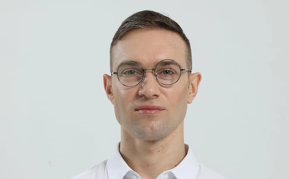 Kokobin 3-pack Reading glasses with a round frame Blow light-blocking reading device metal full frame anti blue light Retro glasses men and women (3-pack 1.5 diopters) 3-pack 1.5 diopters - lesebrille herren 2,5 lesebrille herren 2 0 lesebrille mit blaulichtfilter lesebrille 1 5 damen