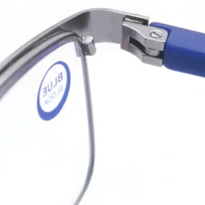 MODFANS 3 Pack Reading Glasses Men Women Blue Light Filter Metal Frame Rectangle Style Stainless Steel Material Red Blue Brown +2.50 Color123 - product information 7