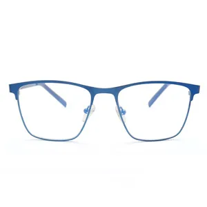 MODFANS 3 Pack Reading Glasses Men Blue Light Filter Metal Frame Rectangle Style Stainless Steel Material Black Grey Blue +4.00 Color124 - product information 5
