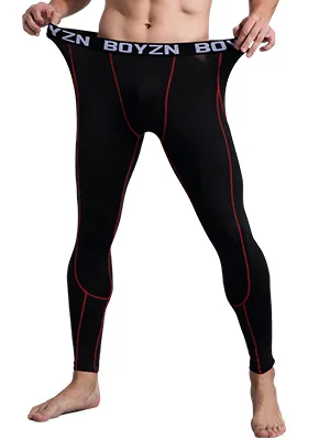 Holure Men's 2 Pack Compression Pants Base Layer Sports Leggings Running Pants for Men Fitness Tights S Black / White - Herren Yogahose