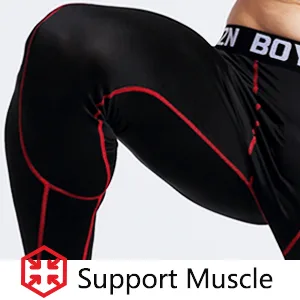 Holure Men's 2 Pack Compression Pants Base Layer Sports Leggings Running Pants for Men Fitness Tights S Black / White - Unterstützung der Muskulatur