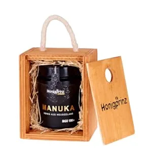 Honey gift set - 12 different varieties - 100% German honey 12 x 28 grams Try Set Honeyprinz Family beekeeping 28 g (12 Pack) - Geschenkset Manuka MGO100